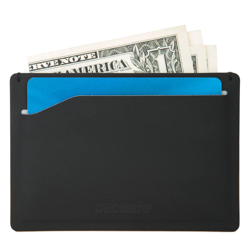 RFIDsafe TEC RFID Blocking Card Sleeve Wallet, Black