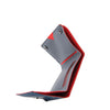 RFIDsafe TEC RFID Blocking Slim Trifold Wallet, Navy/Red