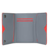 RFIDsafe TEC RFID Blocking Slim Trifold Wallet, Navy/Red