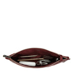 RFIDsafe RFID Blocking Large Travel Pouch, Merlot