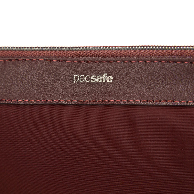 RFIDsafe RFID Blocking Large Travel Pouch, Merlot