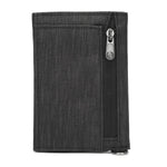 RFIDsafe RFID Blocking Trifold Wallet, Carbon