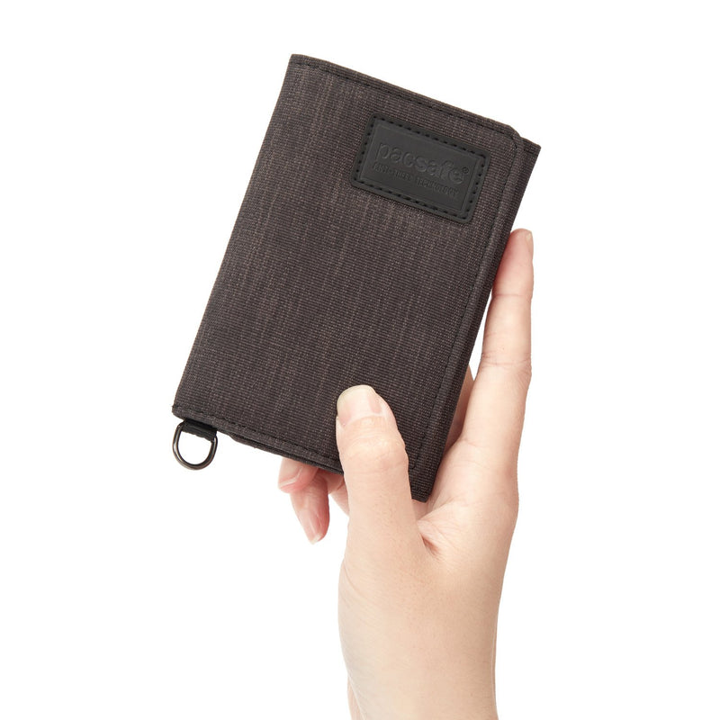 RFIDsafe RFID Blocking Trifold Wallet, Carbon