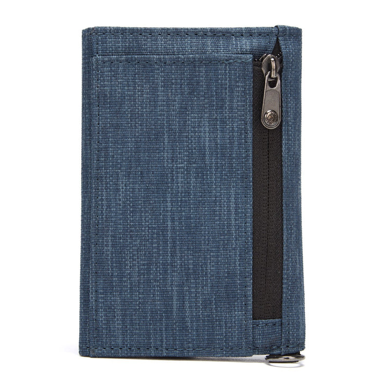 RFIDsafe RFID Blocking Trifold Wallet, Dark Denim
