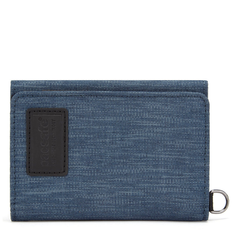 RFIDsafe RFID Blocking Trifold Wallet, Dark Denim