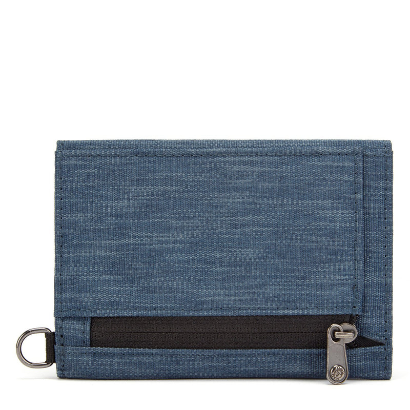 RFIDsafe RFID Blocking Trifold Wallet, Dark Denim