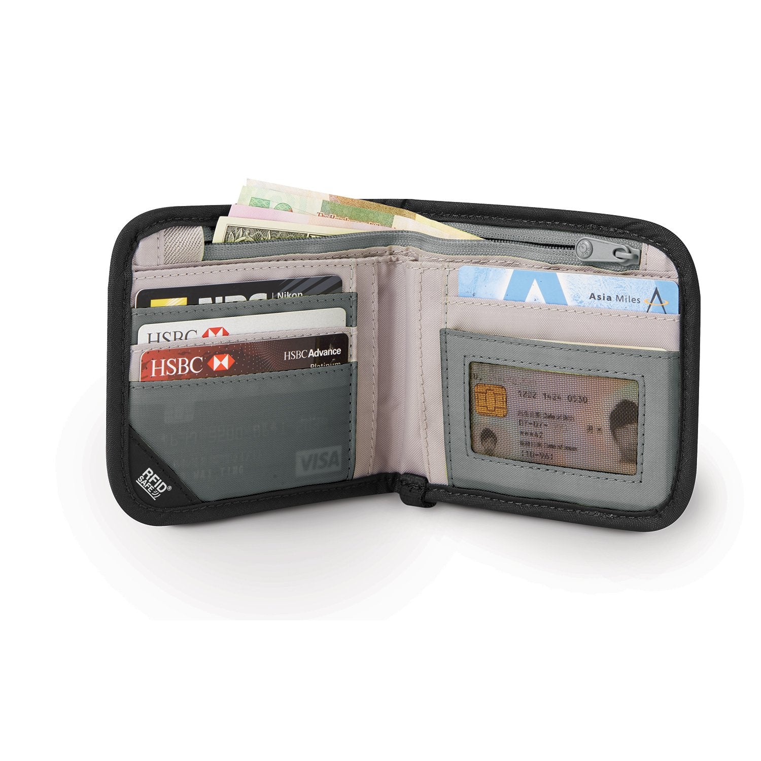 RFIDsafe V100 RFID Blocking Bi-Fold Wallet
