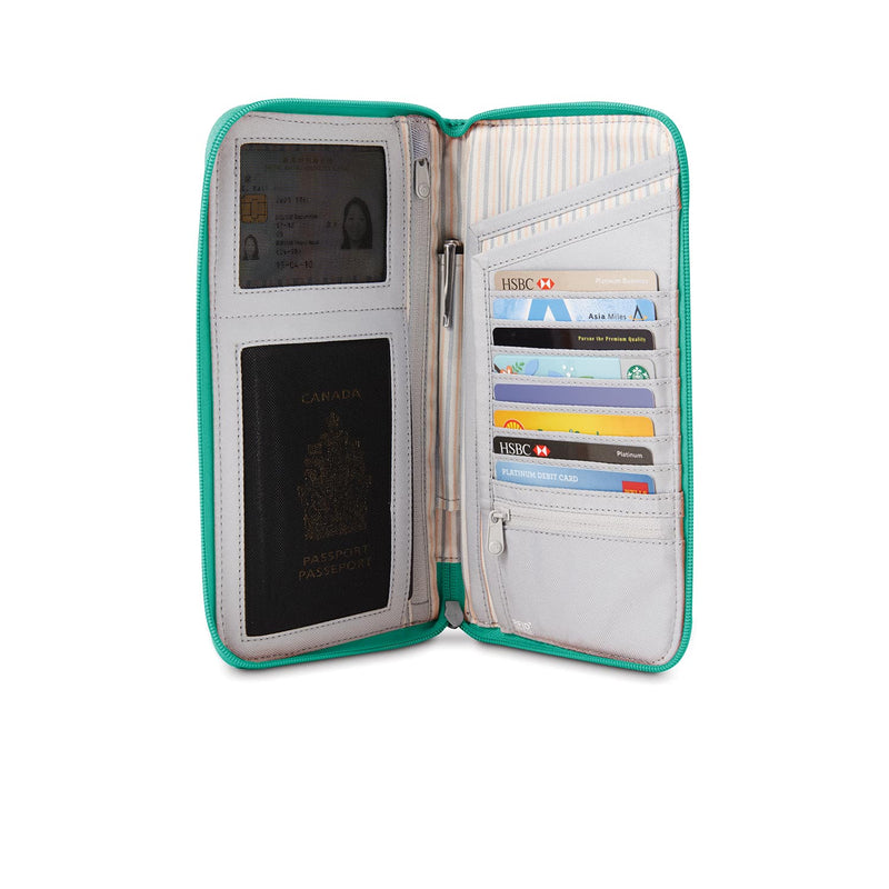 RFIDsafe W250 RFID Blocking Travel Organiser, Lagoon