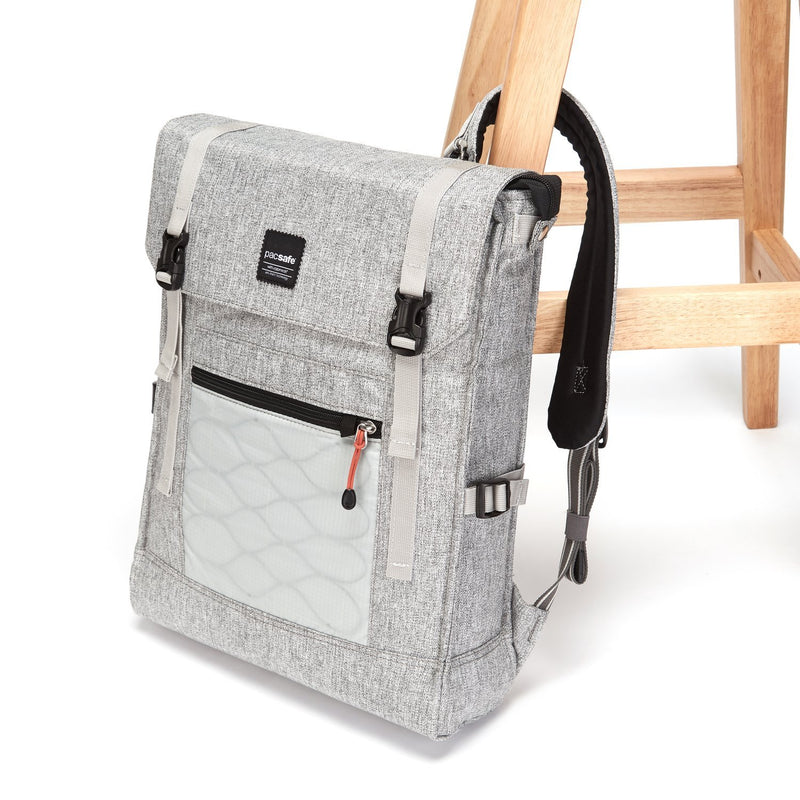 Slingsafe LX450 Anti-Theft Backpack, Tweed Gray
