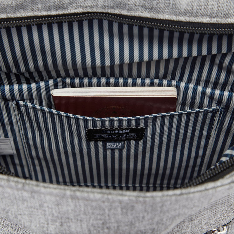 Slingsafe LX450 Anti-Theft Backpack, Tweed Gray