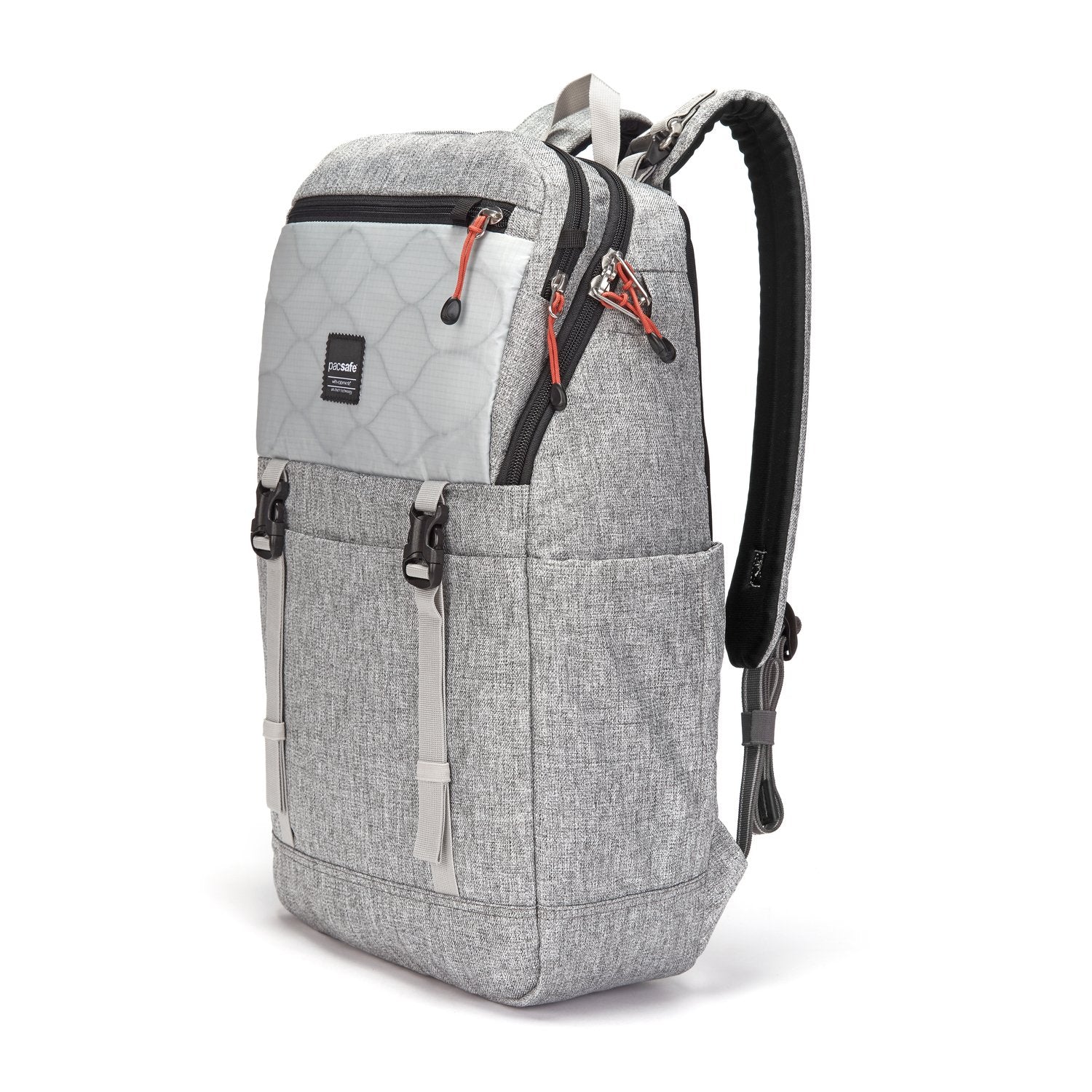 Slingsafe LX500 Anti-Theft Backpack, Tweed Gray