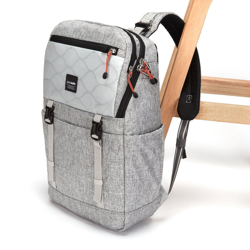 Slingsafe LX500 Anti-Theft Backpack, Tweed Gray