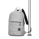 Slingsafe LX300 Anti-Theft Backpack, Tweed Gray