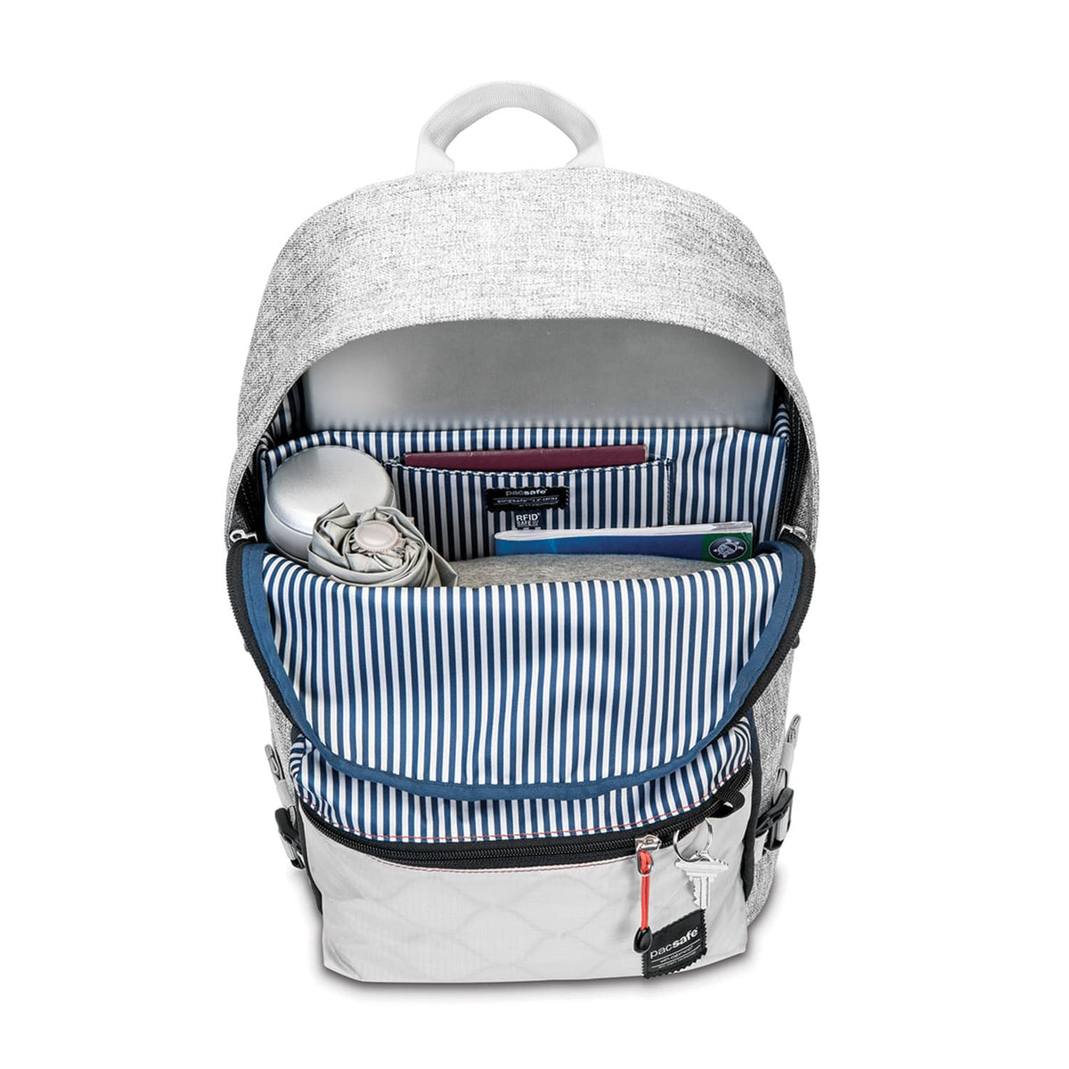 Slingsafe LX400 Anti-Theft Backpack, Tweed Gray