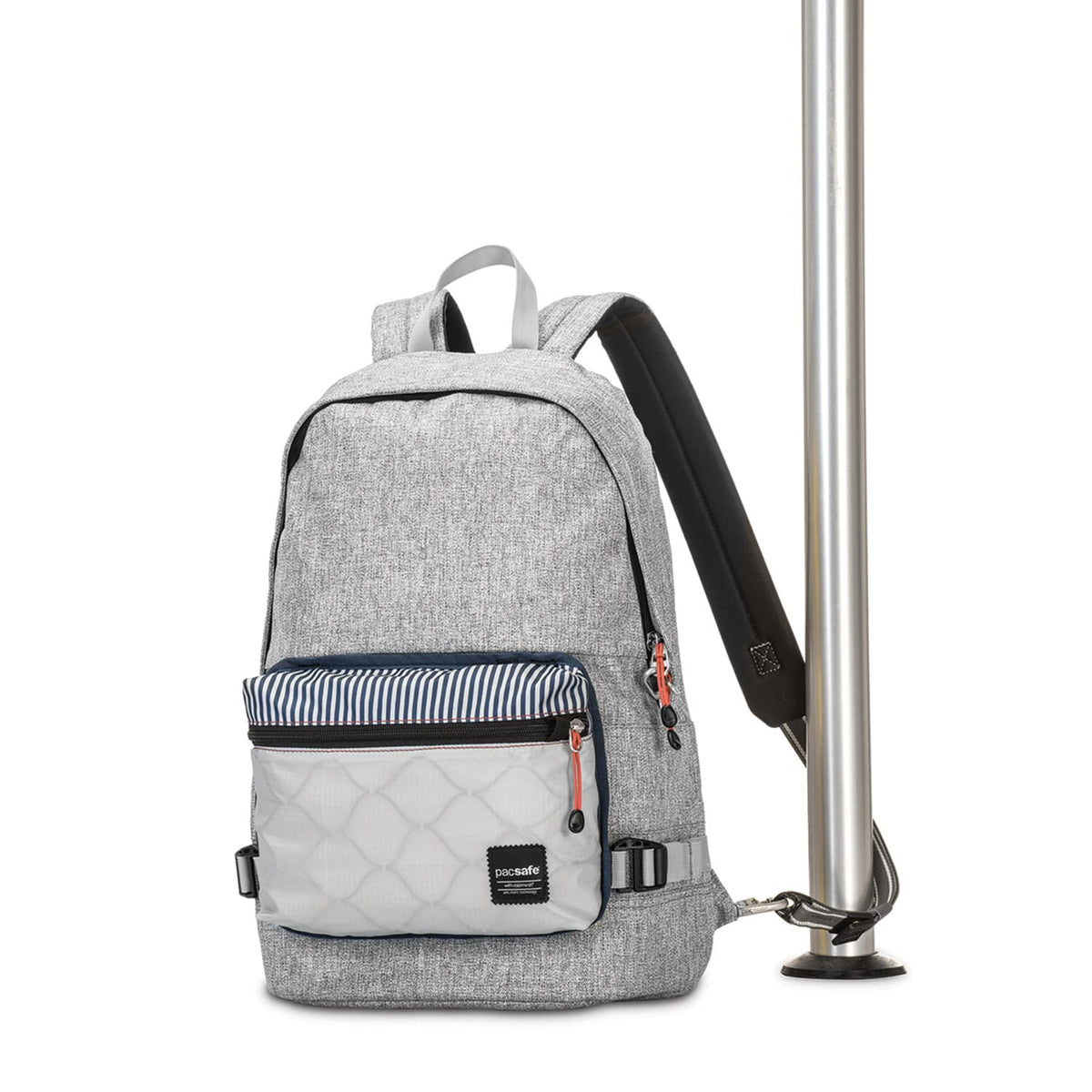 Slingsafe LX400 Anti-Theft Backpack, Tweed Gray