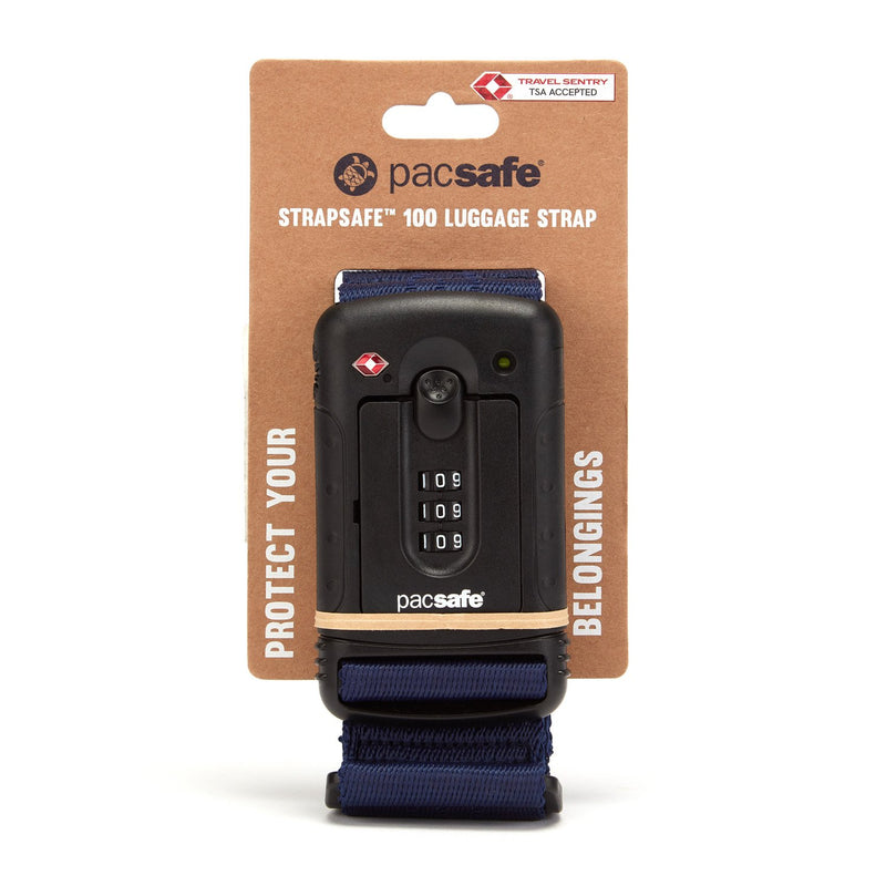 Strapsafe 100 TSA Luggage Strap, Pacsafe Blue
