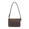 Stylesafe Anti-Theft Double Zip Crossbody Bag, Mocha