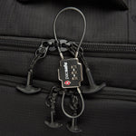 TSA 3-Dial Double Cable Lock, Black