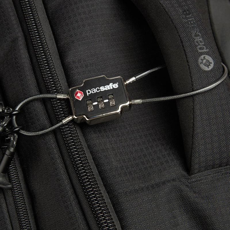 TSA 3-Dial Double Cable Lock, Black
