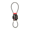 TSA 3-Dial Double Cable Lock, Black