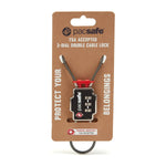 TSA 3-Dial Double Cable Lock, Black