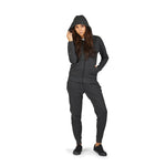 Transit RFID Women's Multi Pocket Travel Hoodie, Heather Charcoal