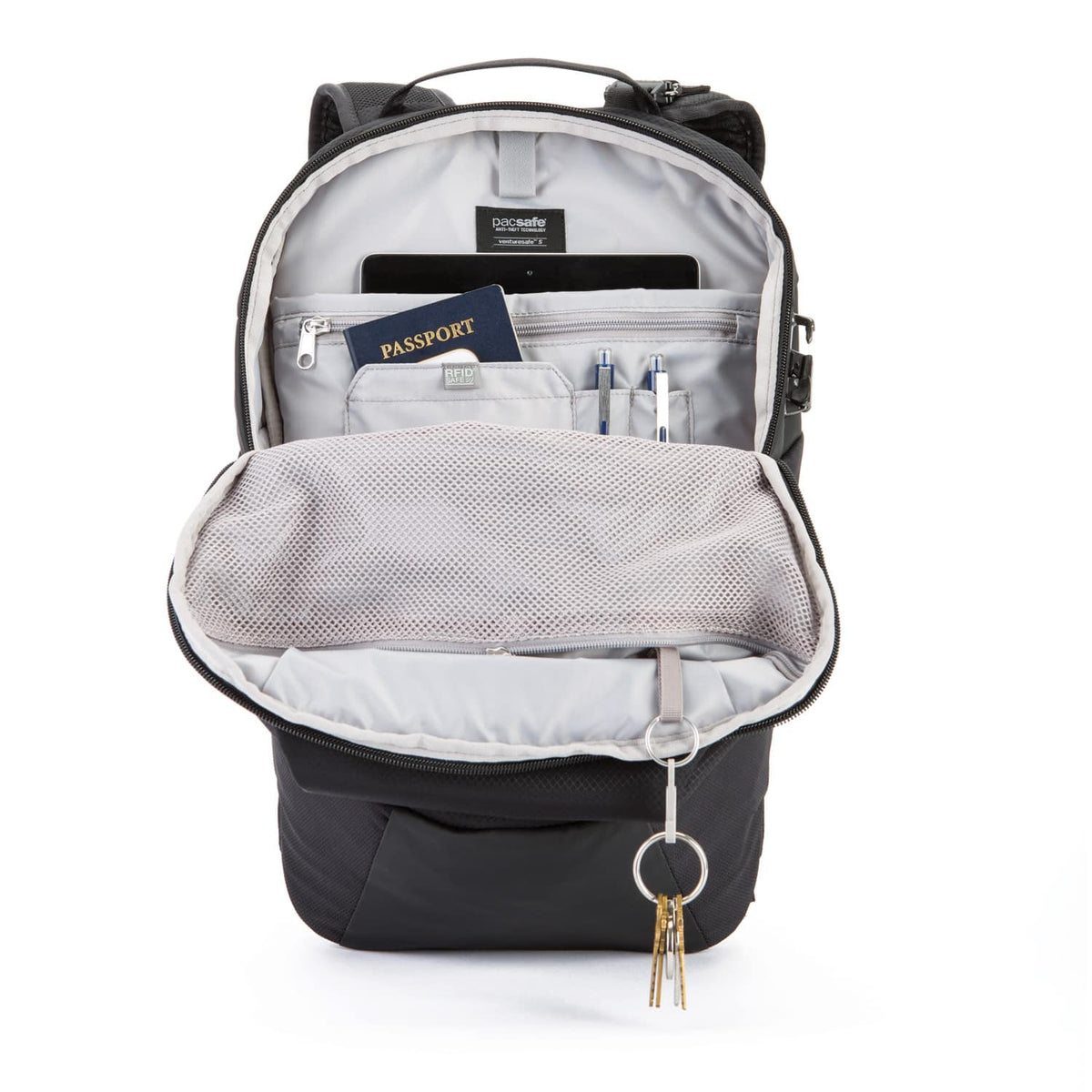 Venturesafe X18 Anti-Theft Backpack, Black
