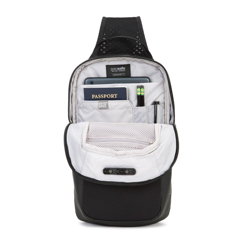 Venturesafe X Anti-Theft Sling Pack, Black