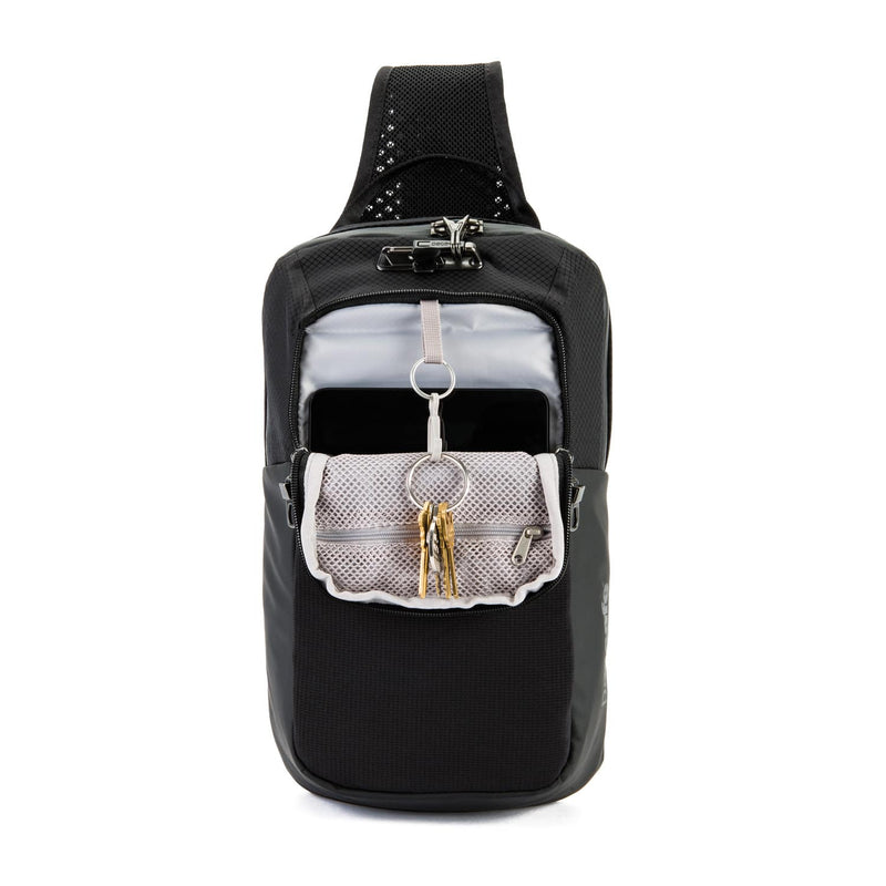 Venturesafe X Anti-Theft Sling Pack, Black