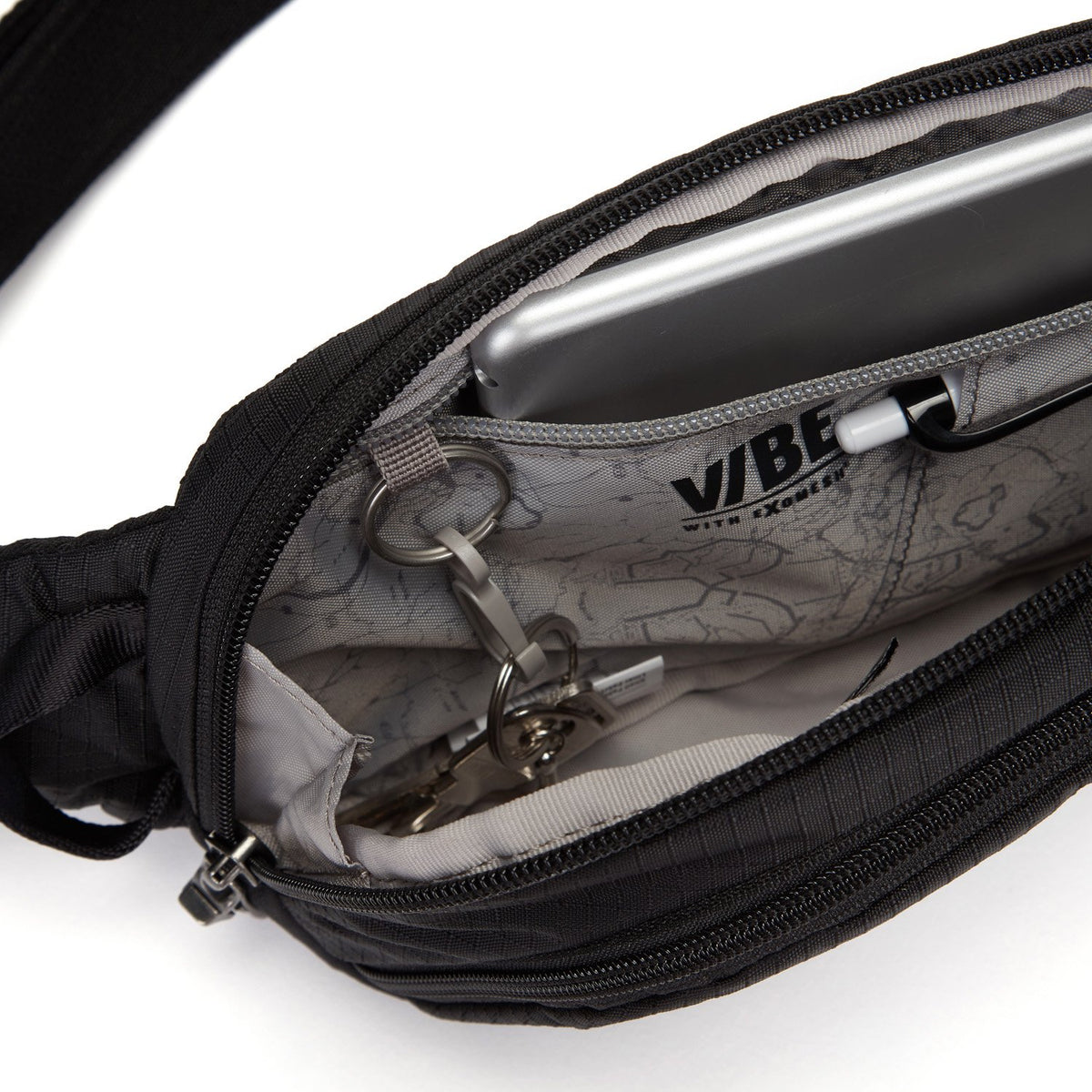 Pacsafe Vibe 150 Anti-Theft Sling Pack, Jet Black
