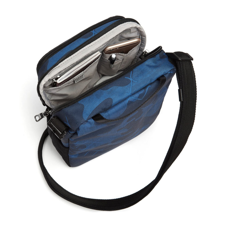 Vibe 200 Anti-Theft Crossbody, Blue Camo