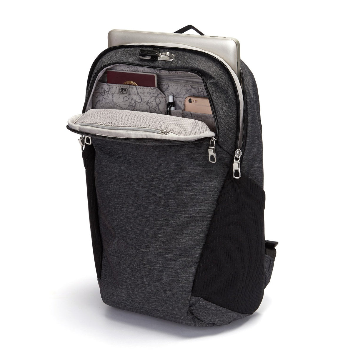Vibe 20L Anti-Theft Backpack, Granite Melange Gray
