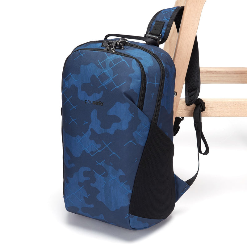 Vibe 20L Anti-Theft Backpack, Blue Camo