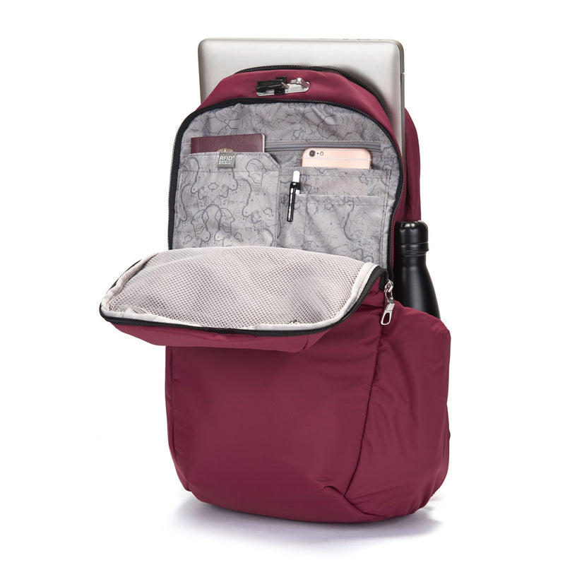 Vibe 25L Anti-Theft Backpack, Dark Berry