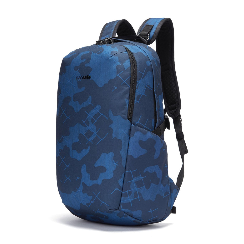 Vibe 25L Anti-Theft Backpack, Blue Camo