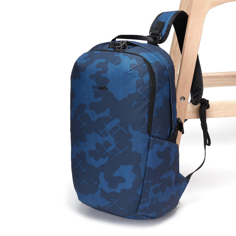 Vibe 25L Anti-Theft Backpack, Blue Camo