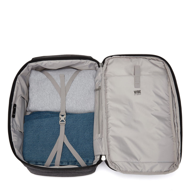 Vibe 40L Anti-Theft Carry-On Backpack, Granite Melange Gray