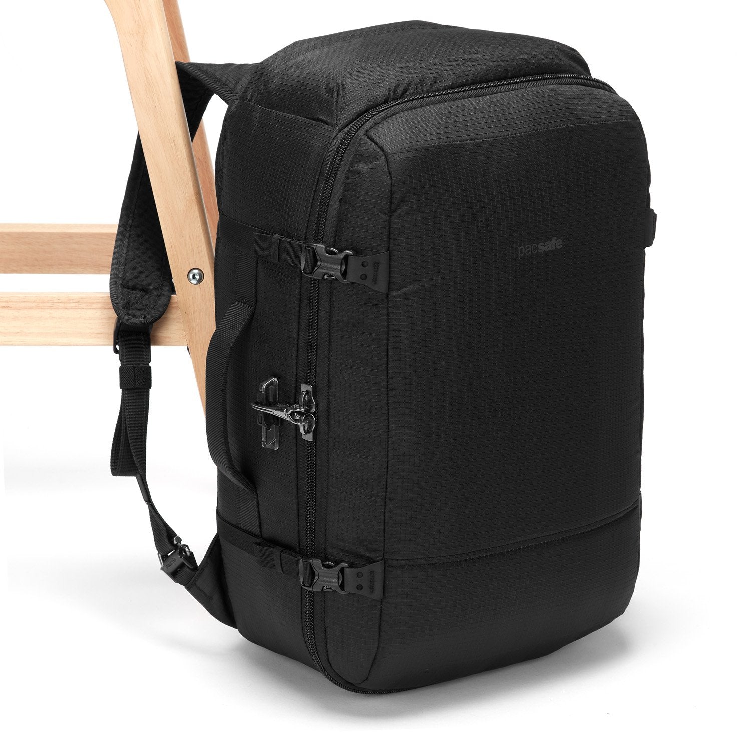 Vibe 40L Anti-Theft Carry-On Backpack, Jet Black